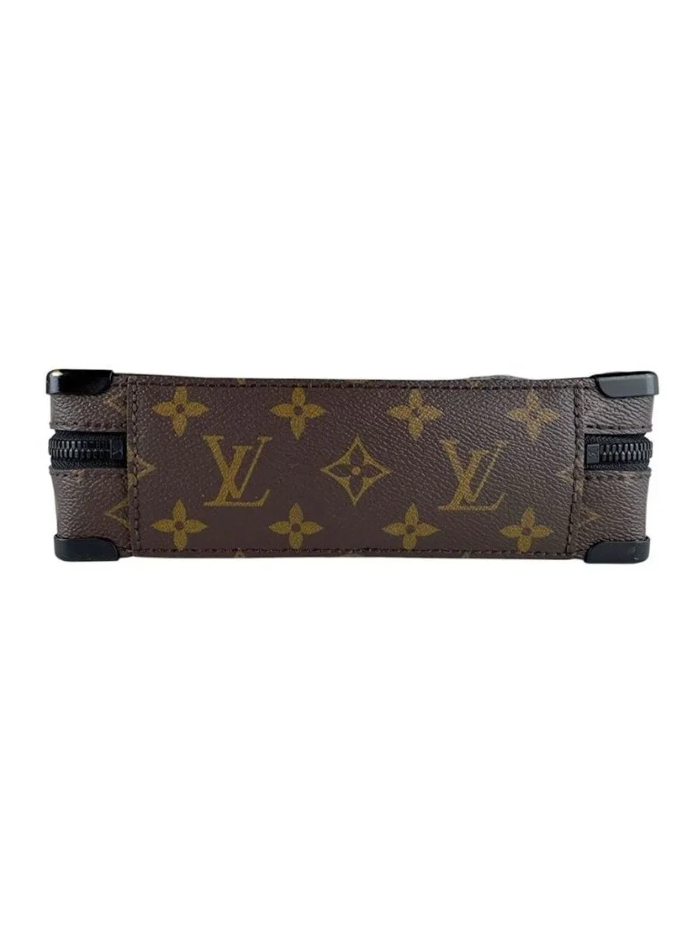 Louis Vuitton Shoulder Bag Monogram Macassar Handle Soft Trunk